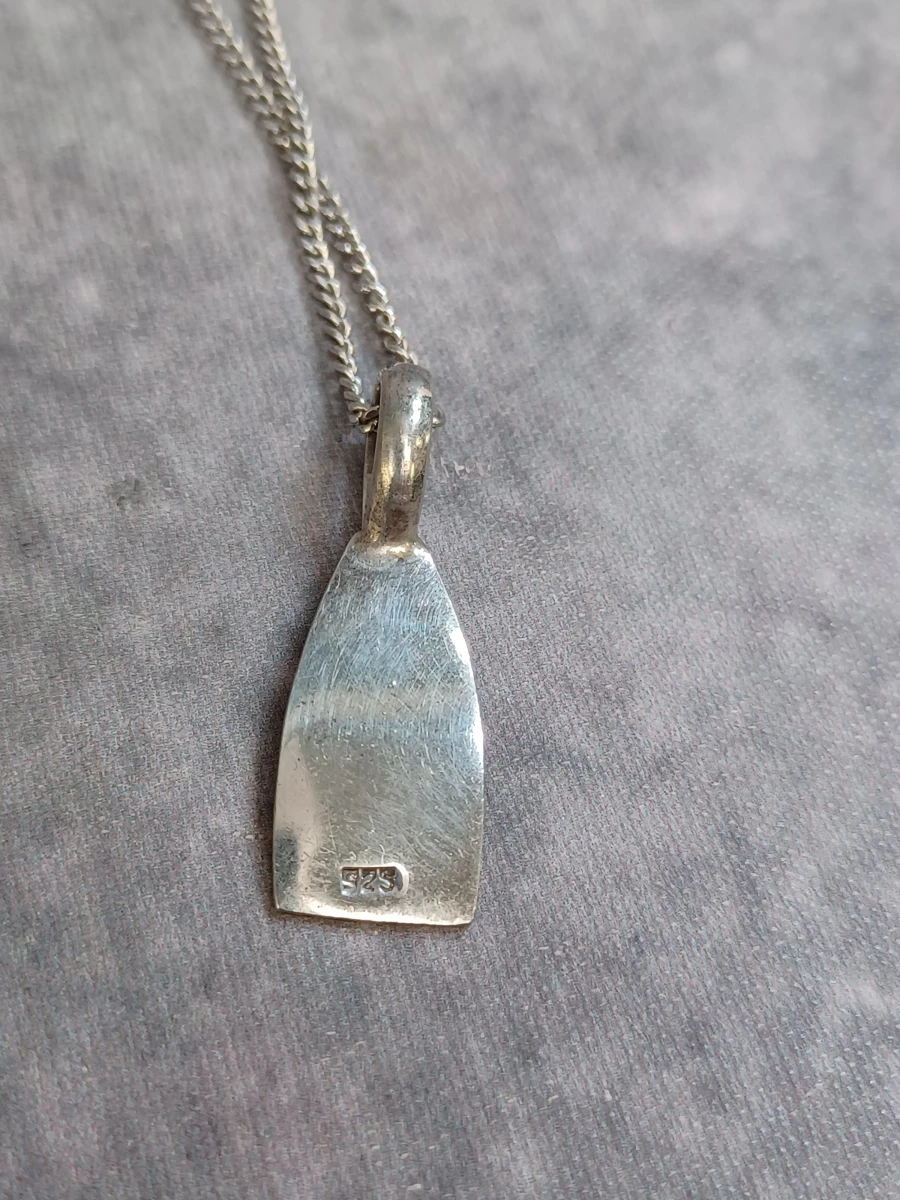 Zilveren ketting met roeispaan hanger - 925 Zilver - foto 4
