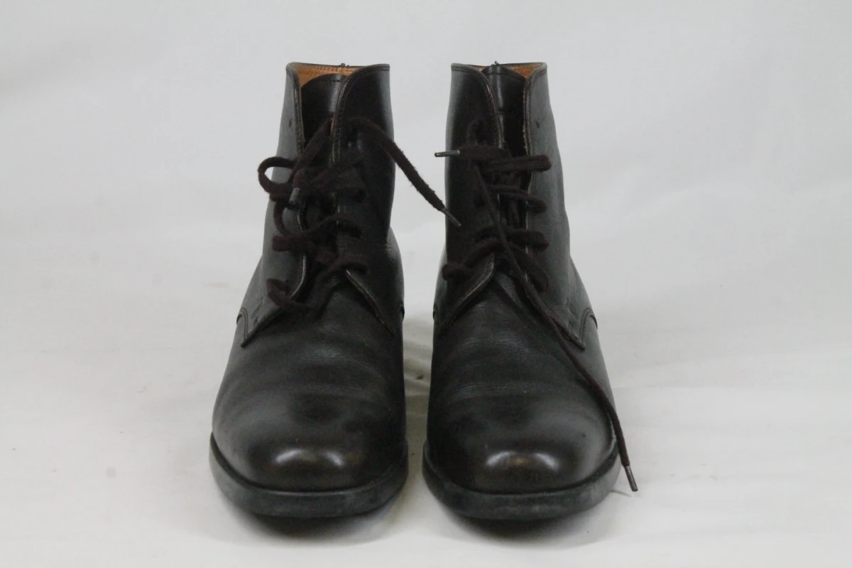 Klassieke zwarte leren veterlaarzen - TOD'S - Maat 38 - foto 3