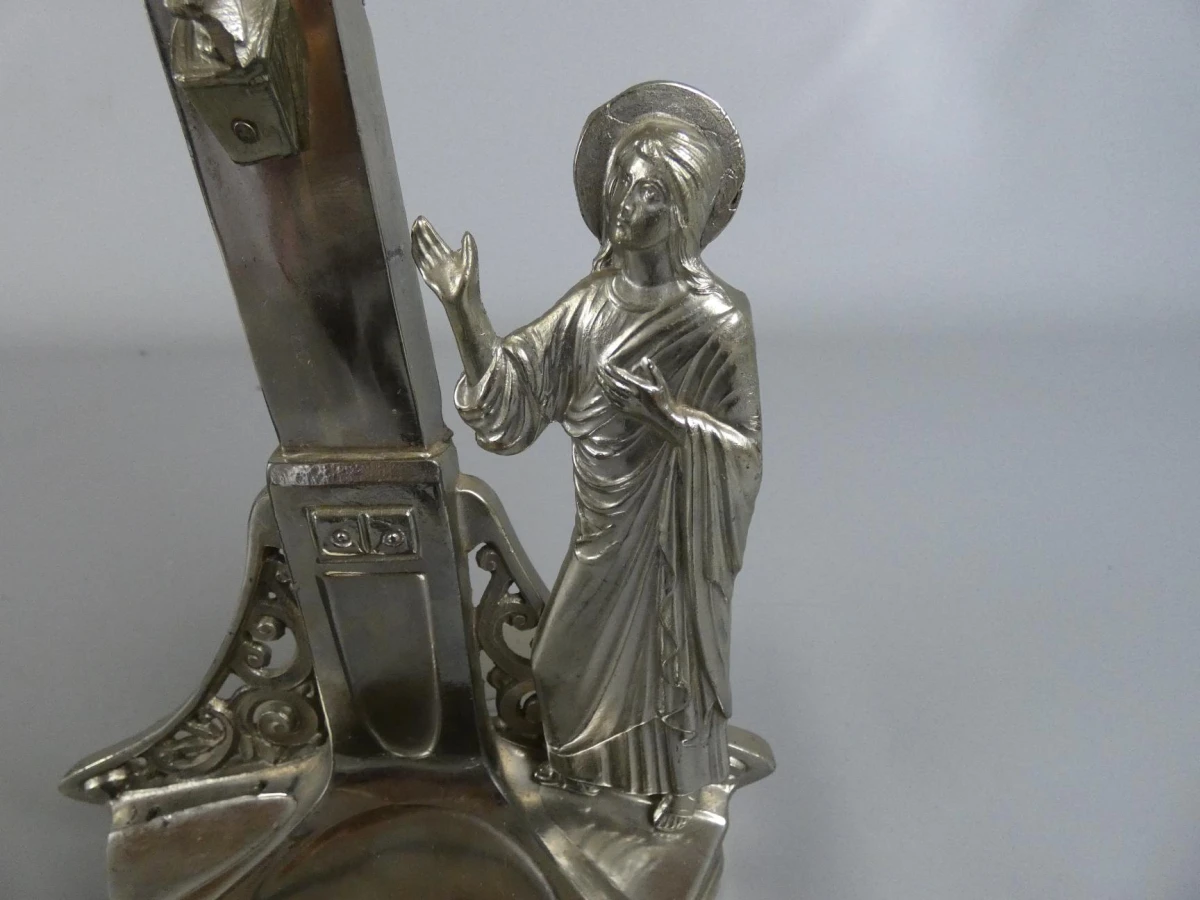 Belgisch Liturgisch Kruisbeeld / Altaarcrucis - foto 8
