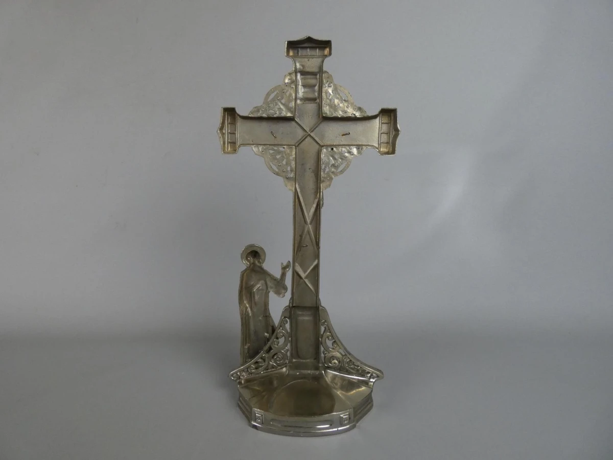 Belgisch Liturgisch Kruisbeeld / Altaarcrucis - foto 3