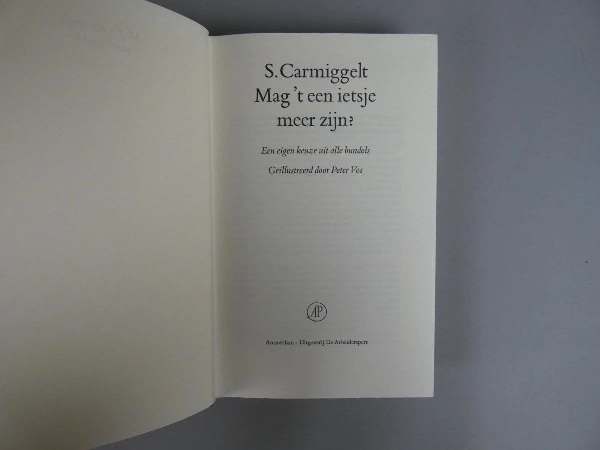 S. Carmiggelt - Mag 't een ietsje meer zijn? - 1983 - foto 4