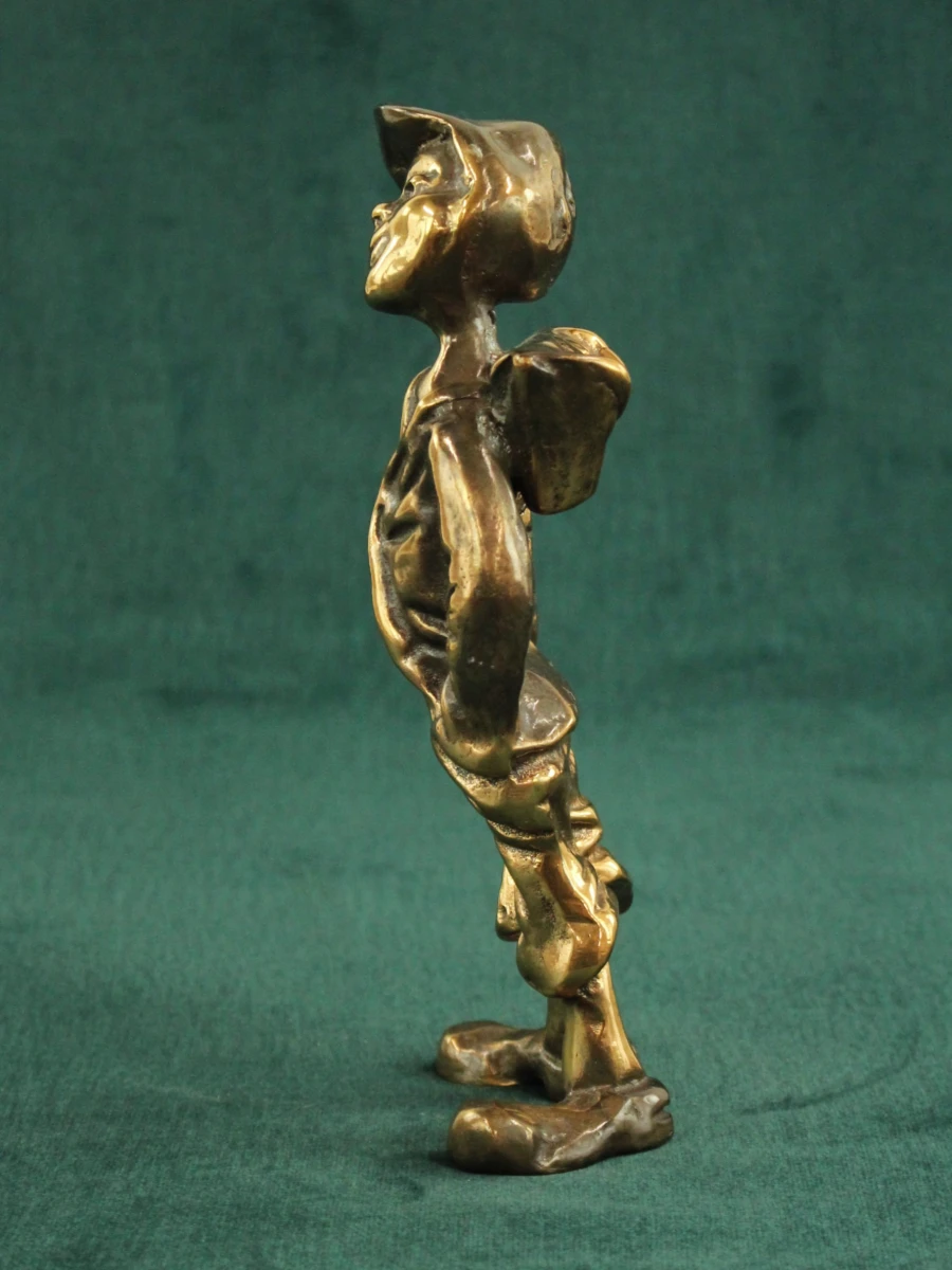 Yves Lohé (°1947) Bronzen Figuur met Rugzak - foto 4