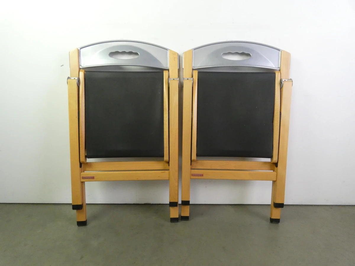 Italiaanse inklapbare eetkamerstoelen jaren 80 - Foppapedretti - foto 2