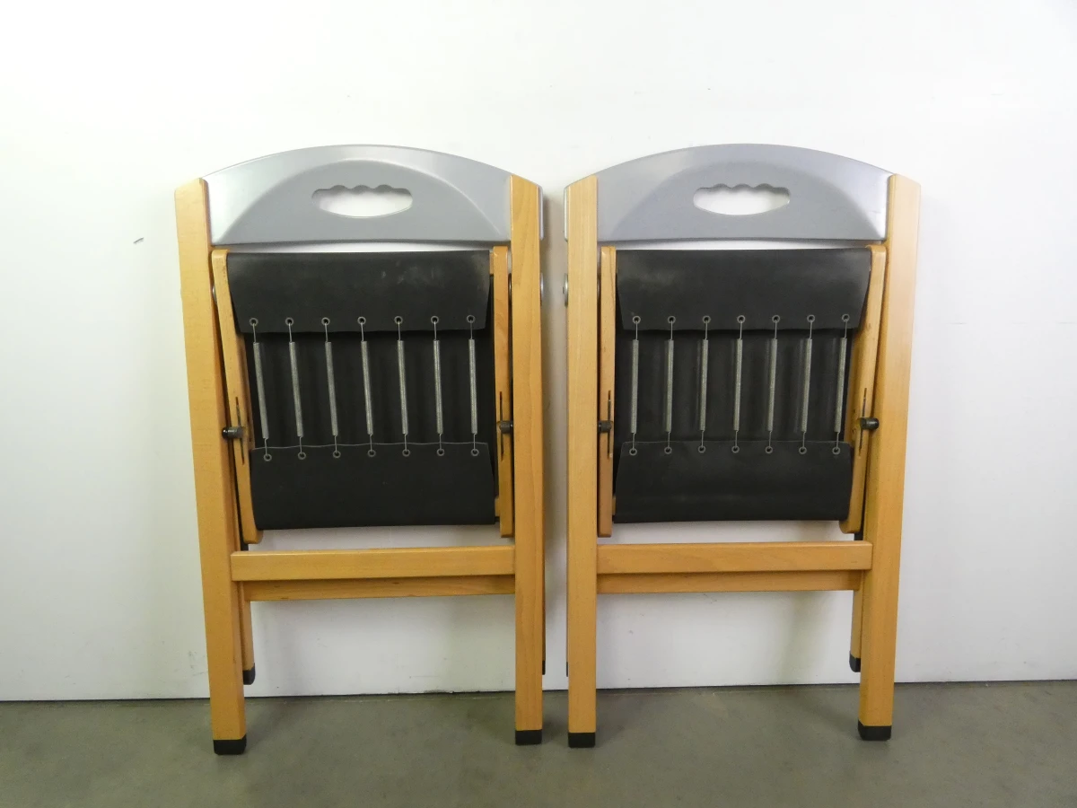 Italiaanse inklapbare eetkamerstoelen jaren 80 - Foppapedretti - foto 3