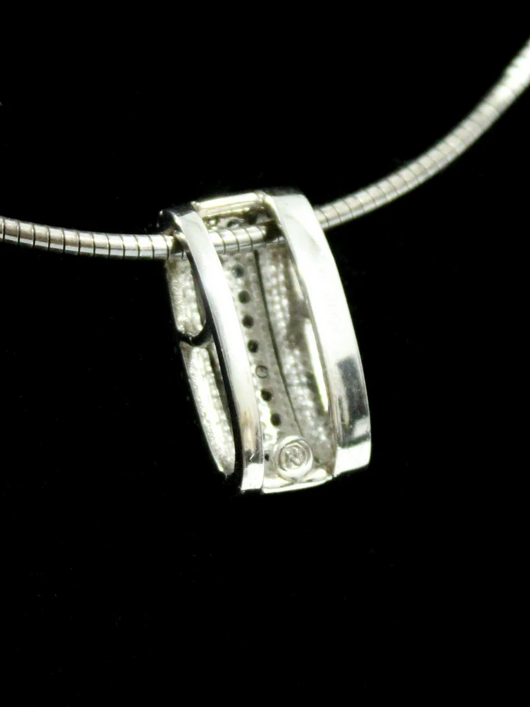 Fraaie 925 Zilveren Halsketting + Hanger - foto 3