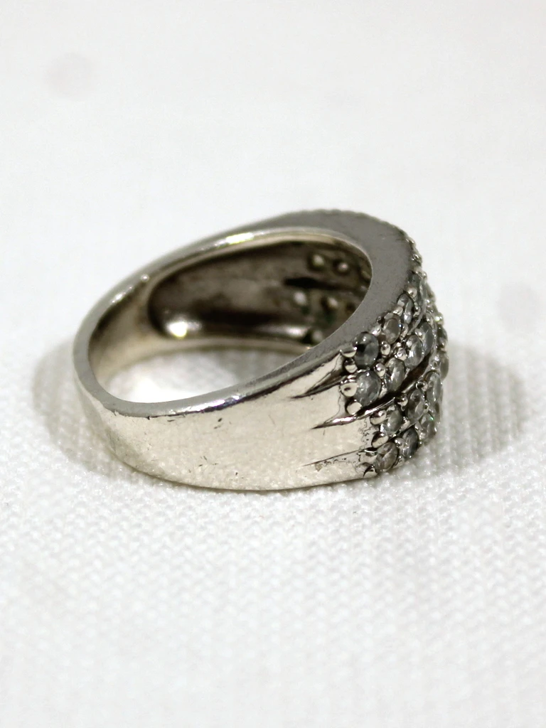925 Zilveren Ring met Steentjes - foto 4