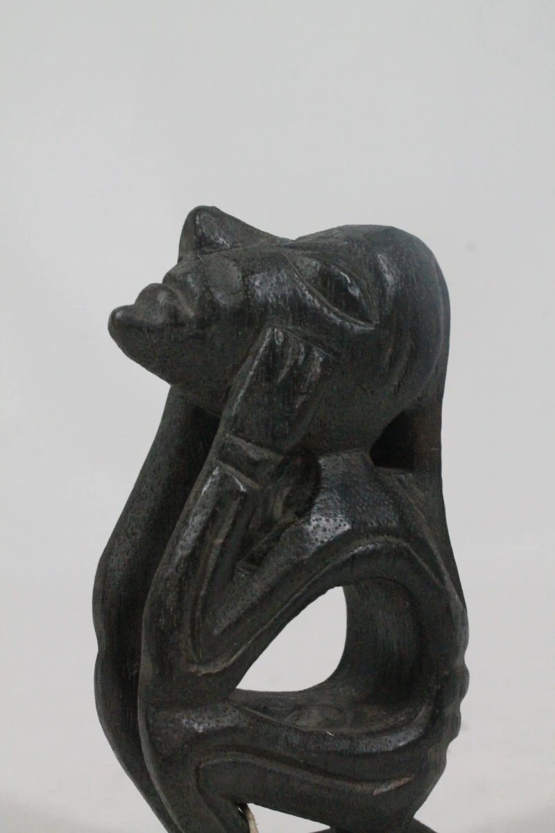 Houten Afrikaanse beeldje van Fair Trade - foto 7