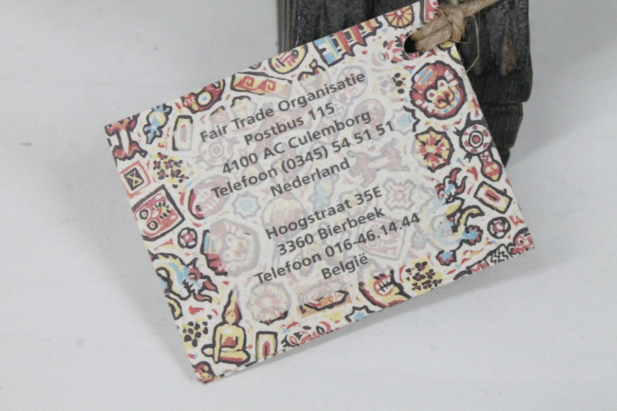 Houten Afrikaanse beeldje van Fair Trade - foto 9