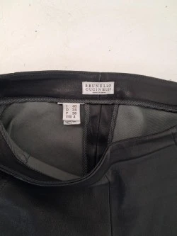 Luxe leren broek van het high-end Italiaanse modemerk Brunello Cucinelli - foto 3