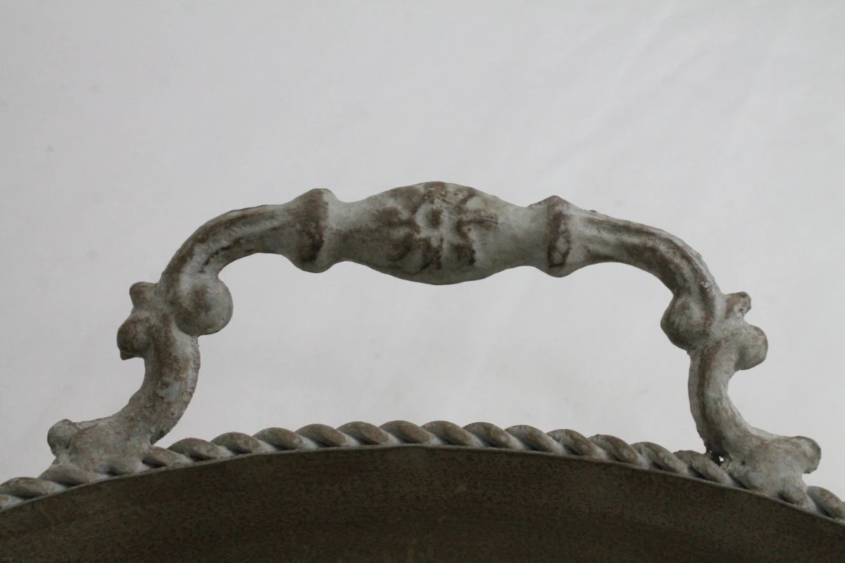 Vintage decoratief metalen dienblad - foto 4