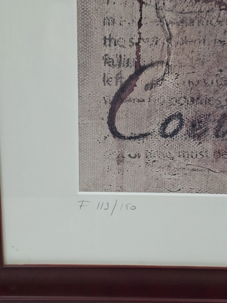 Gelimiteerd & Gesigneerd Kunstwerk "Coeurs Brisés" – Natacha Pirnay (Nr. 113/150) - foto 2