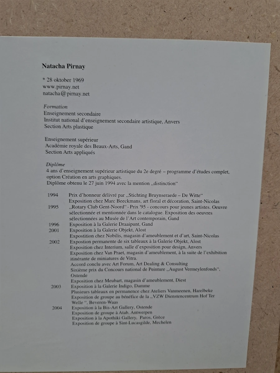 Gelimiteerd & Gesigneerd Kunstwerk "Coeurs Brisés" – Natacha Pirnay (Nr. 113/150) - foto 6