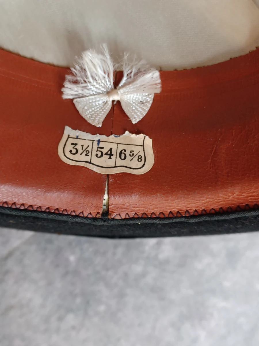 Klassieke zwarte bolhoed - Vintage "Superior Quality" vilt - foto 8
