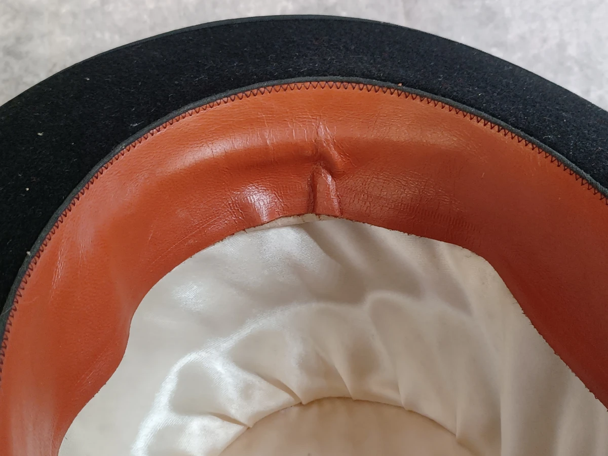 Klassieke zwarte bolhoed - Vintage "Superior Quality" vilt - foto 9