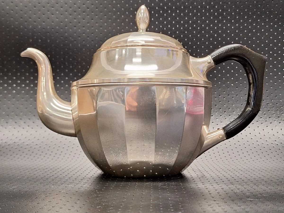 Verzilverd Art Deco-stijl koffie- en theeservies - foto 7