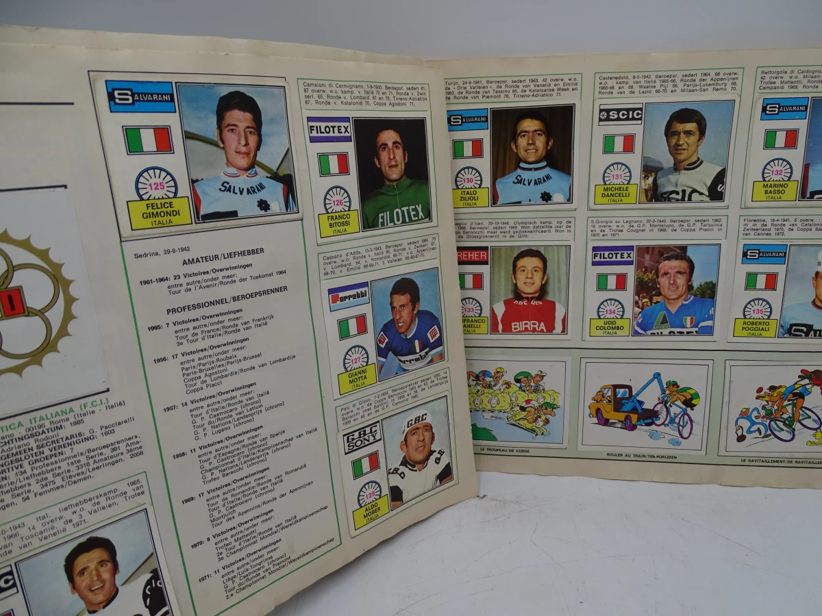 Verzameling oude Panini voetbal- en wielrenstickers 1971-1977 - foto 29