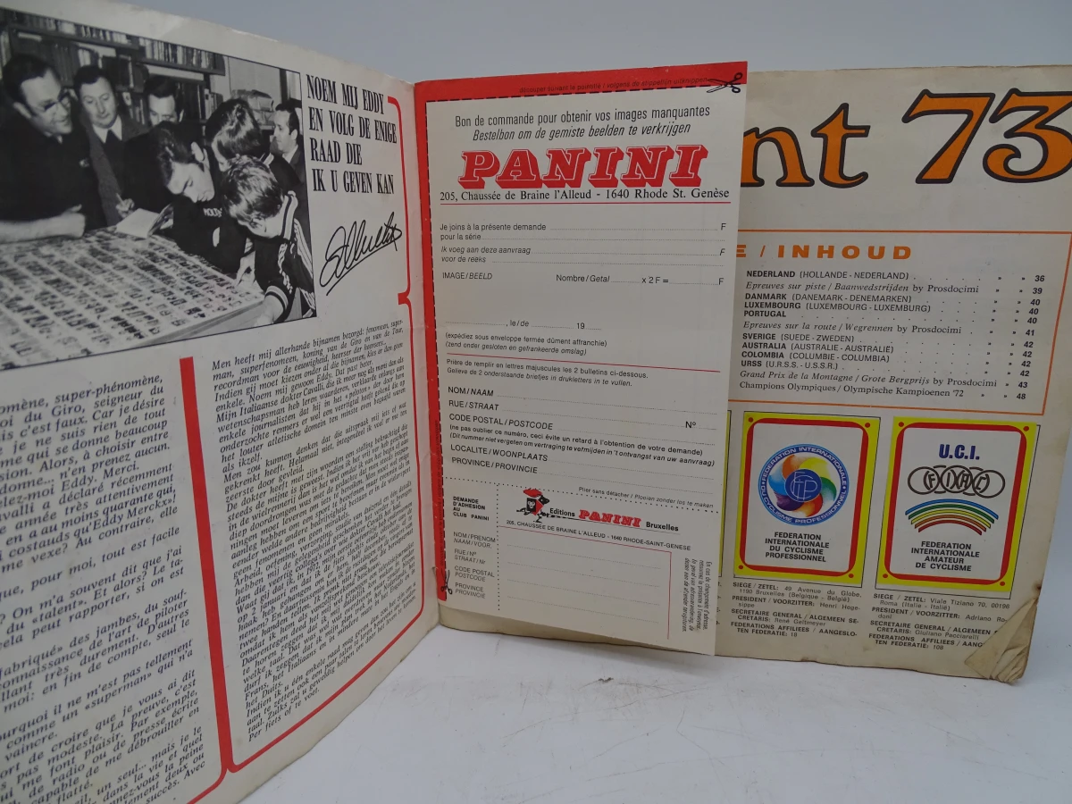 Verzameling oude Panini voetbal- en wielrenstickers 1971-1977 - foto 36
