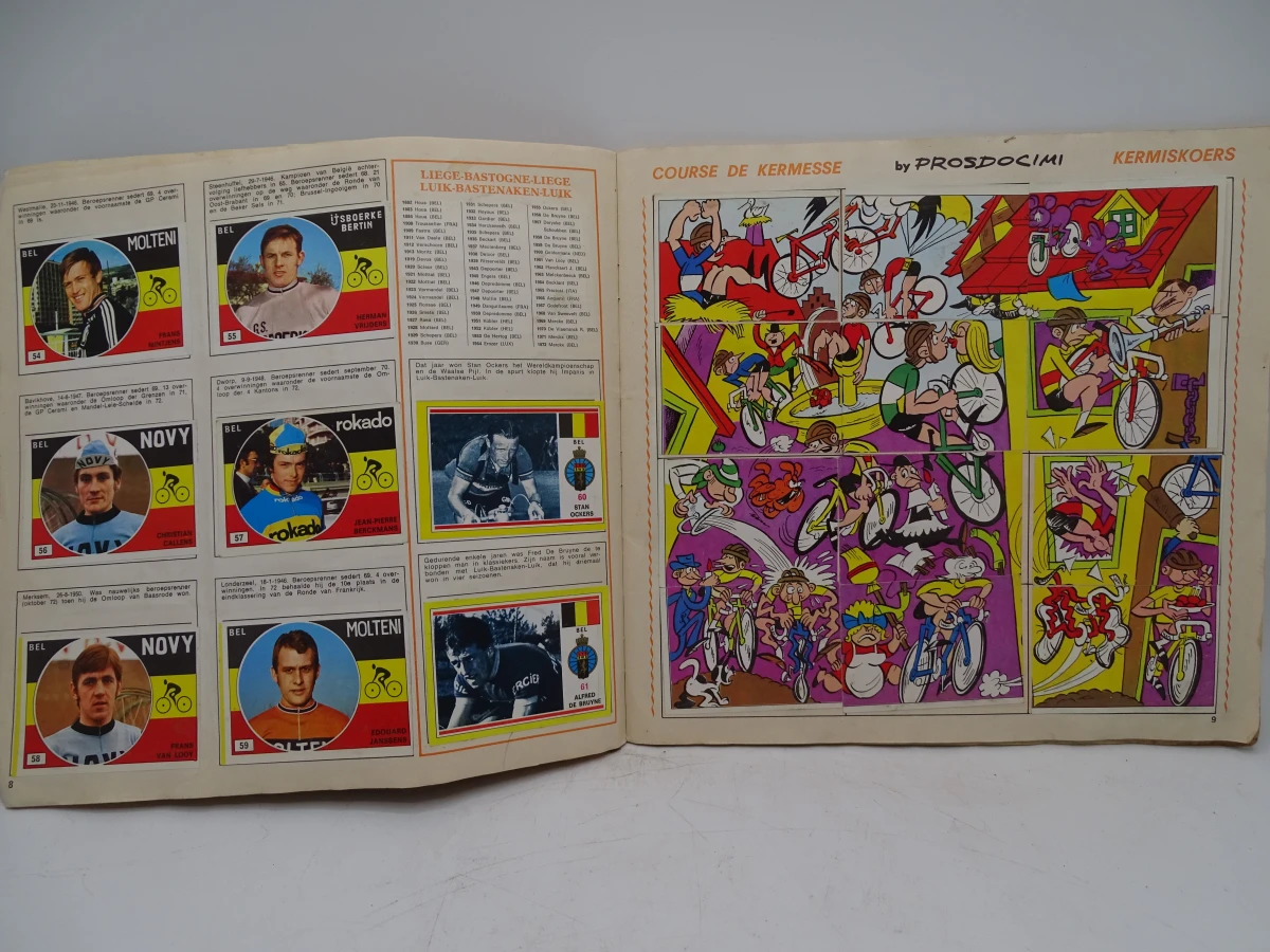 Verzameling oude Panini voetbal- en wielrenstickers 1971-1977 - foto 38