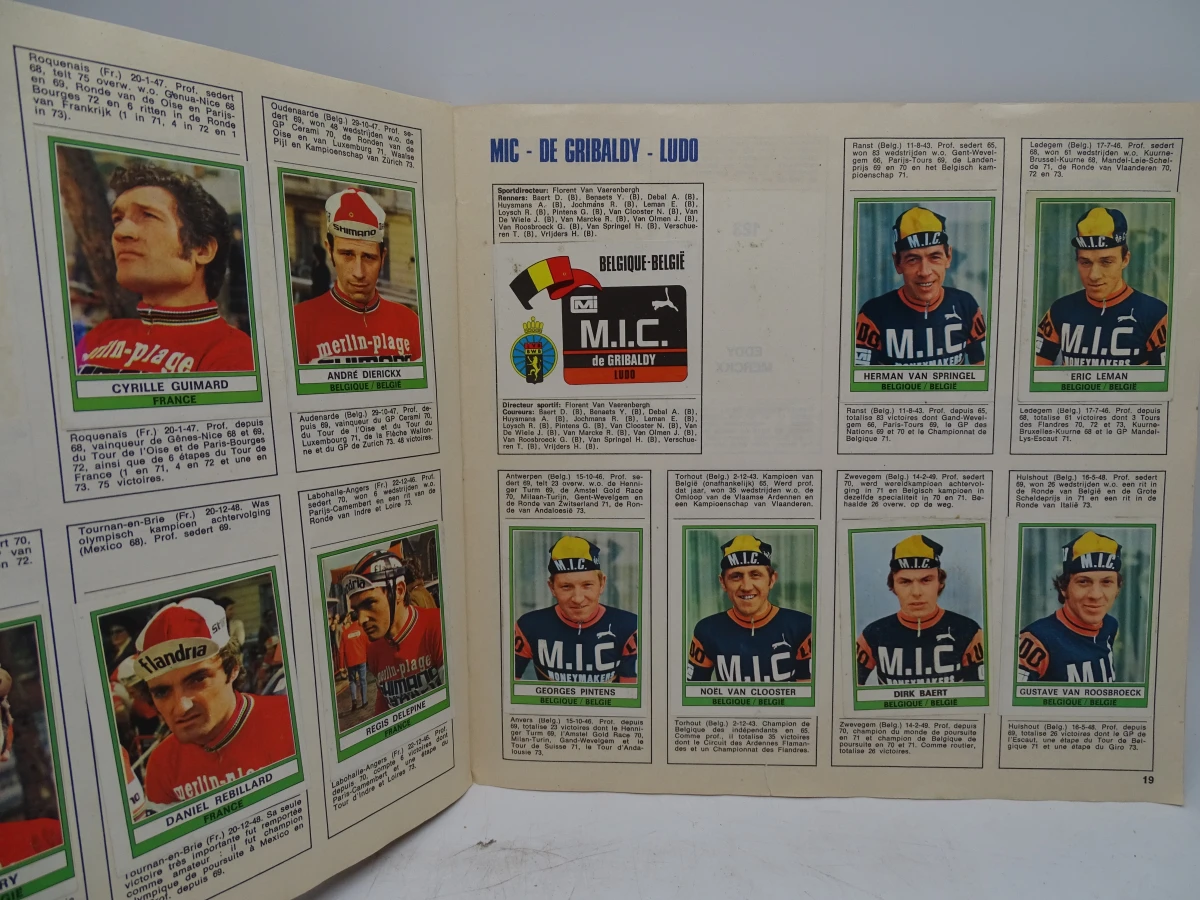 Verzameling oude Panini voetbal- en wielrenstickers 1971-1977 - foto 52