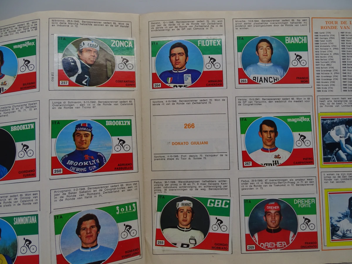 Verzameling oude Panini voetbal- en wielrenstickers 1971-1977 - foto 42