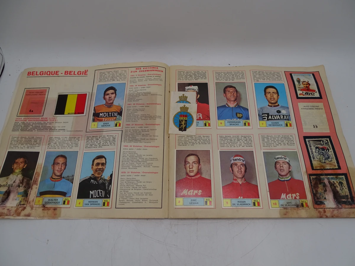 Verzameling oude Panini voetbal- en wielrenstickers 1971-1977 - foto 12