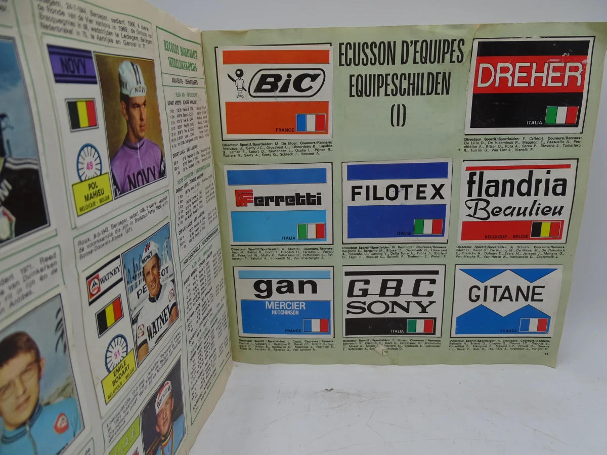 Verzameling oude Panini voetbal- en wielrenstickers 1971-1977 - foto 25
