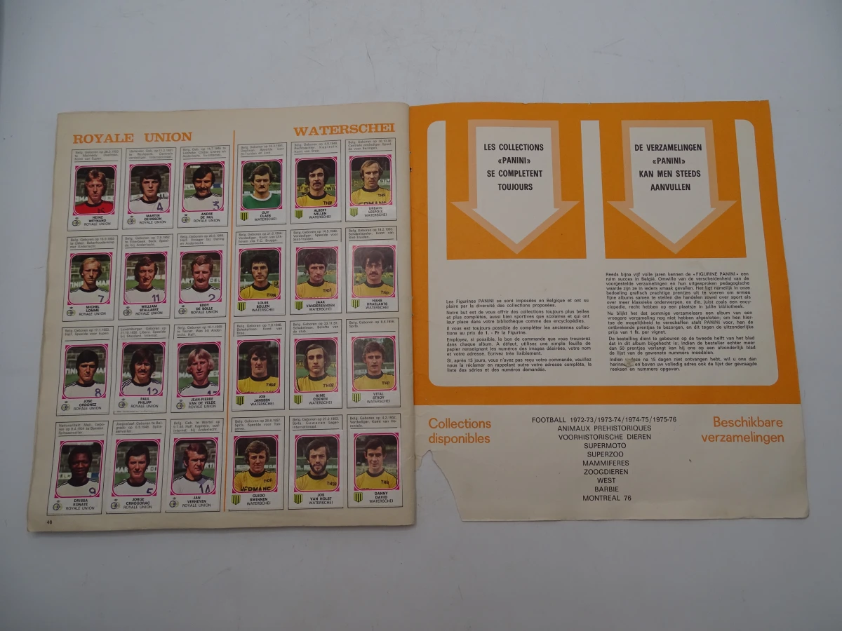 Verzameling oude Panini voetbal- en wielrenstickers 1971-1977 - foto 8