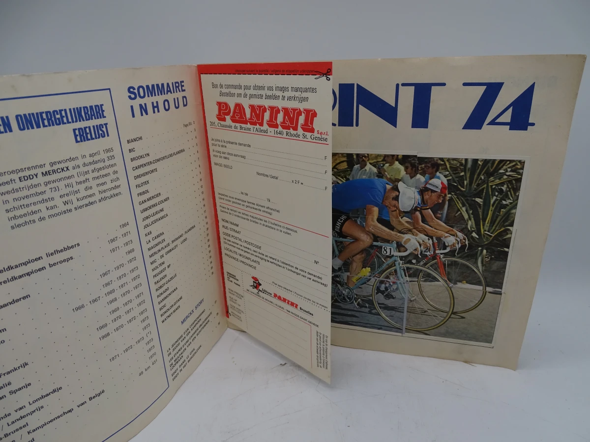 Verzameling oude Panini voetbal- en wielrenstickers 1971-1977 - foto 48