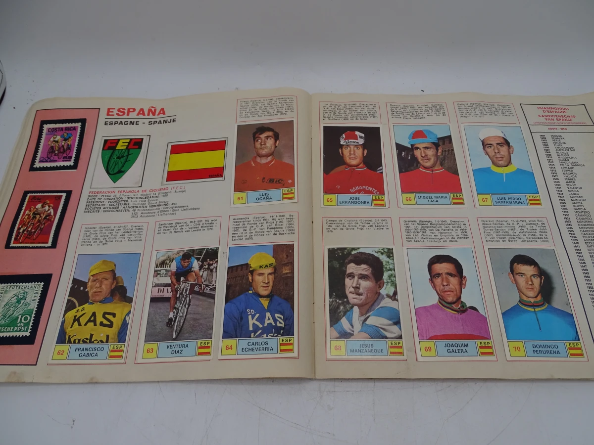 Verzameling oude Panini voetbal- en wielrenstickers 1971-1977 - foto 14