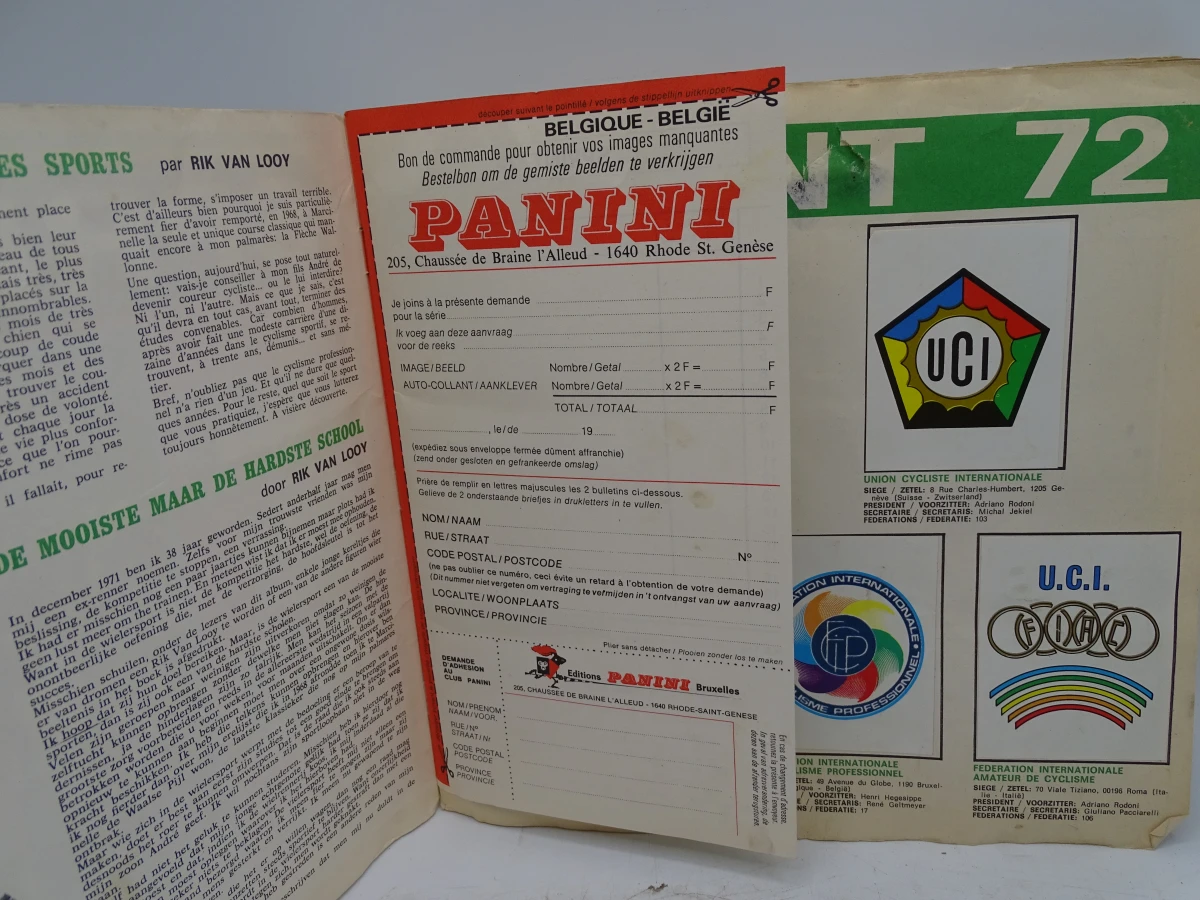 Verzameling oude Panini voetbal- en wielrenstickers 1971-1977 - foto 23