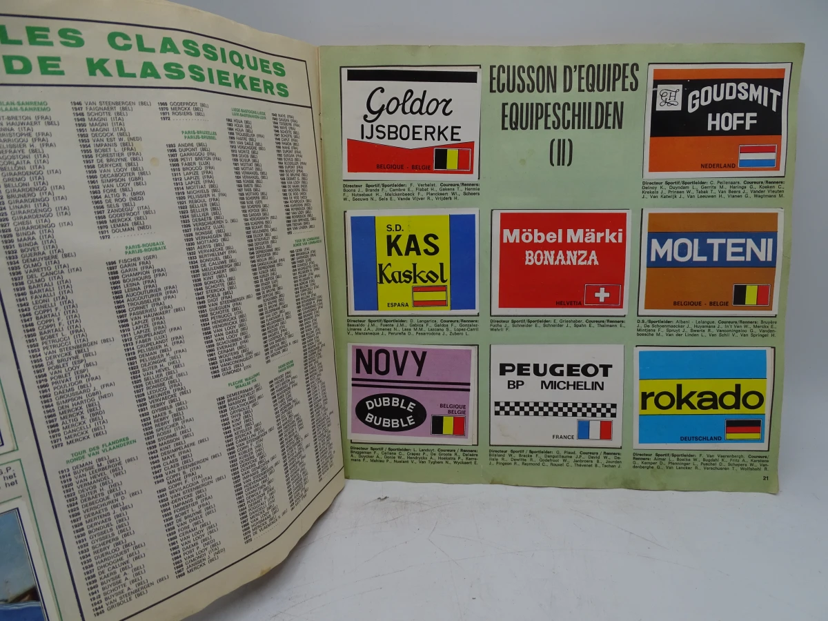 Verzameling oude Panini voetbal- en wielrenstickers 1971-1977 - foto 28