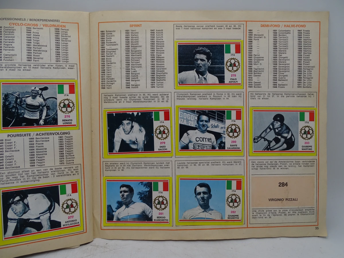 Verzameling oude Panini voetbal- en wielrenstickers 1971-1977 - foto 43