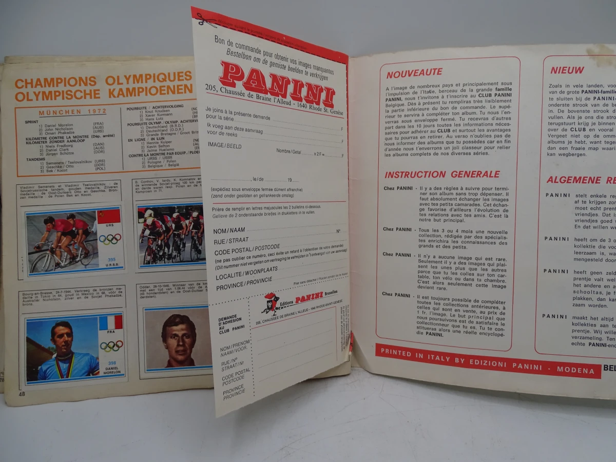 Verzameling oude Panini voetbal- en wielrenstickers 1971-1977 - foto 45