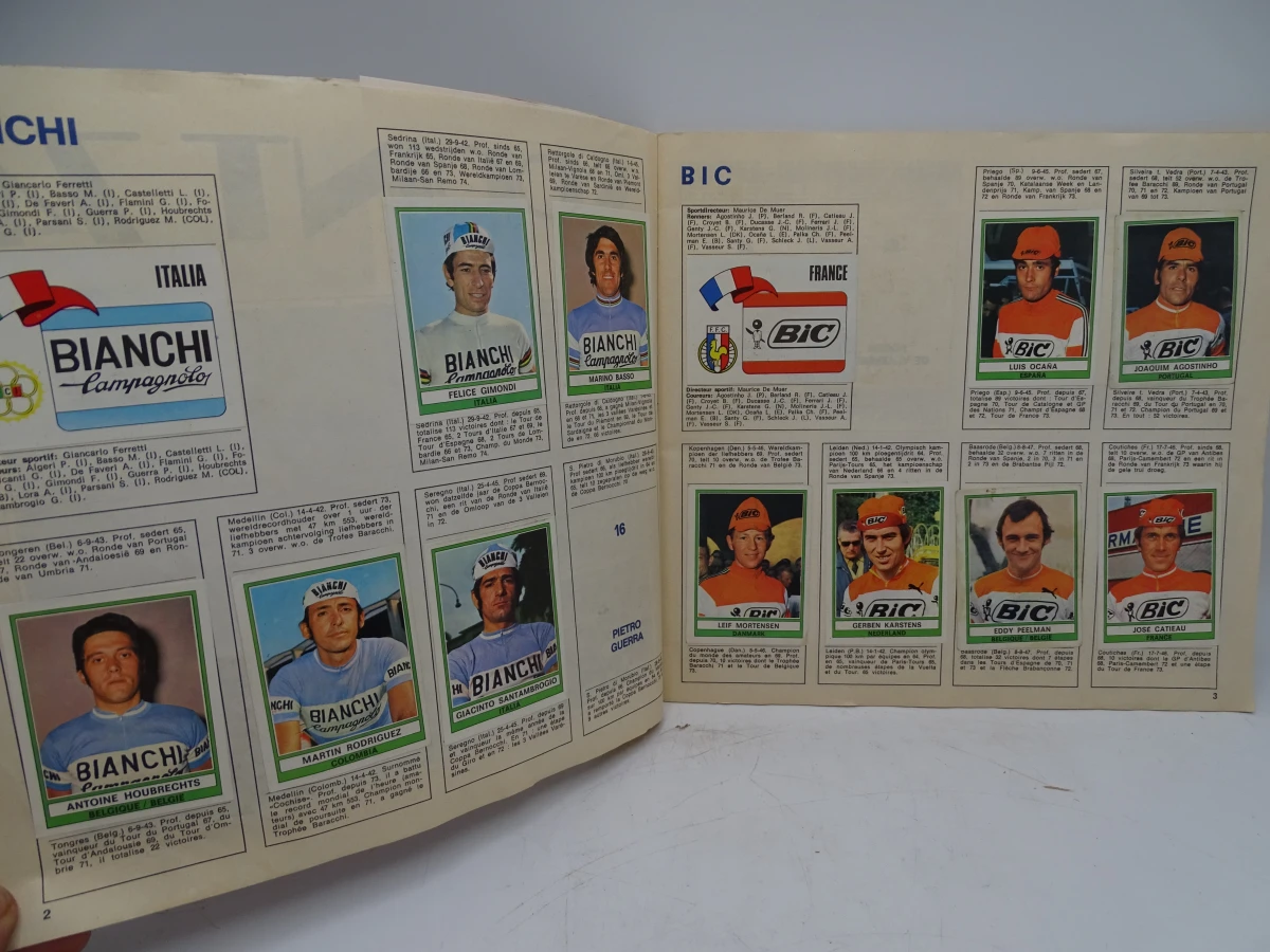 Verzameling oude Panini voetbal- en wielrenstickers 1971-1977 - foto 49