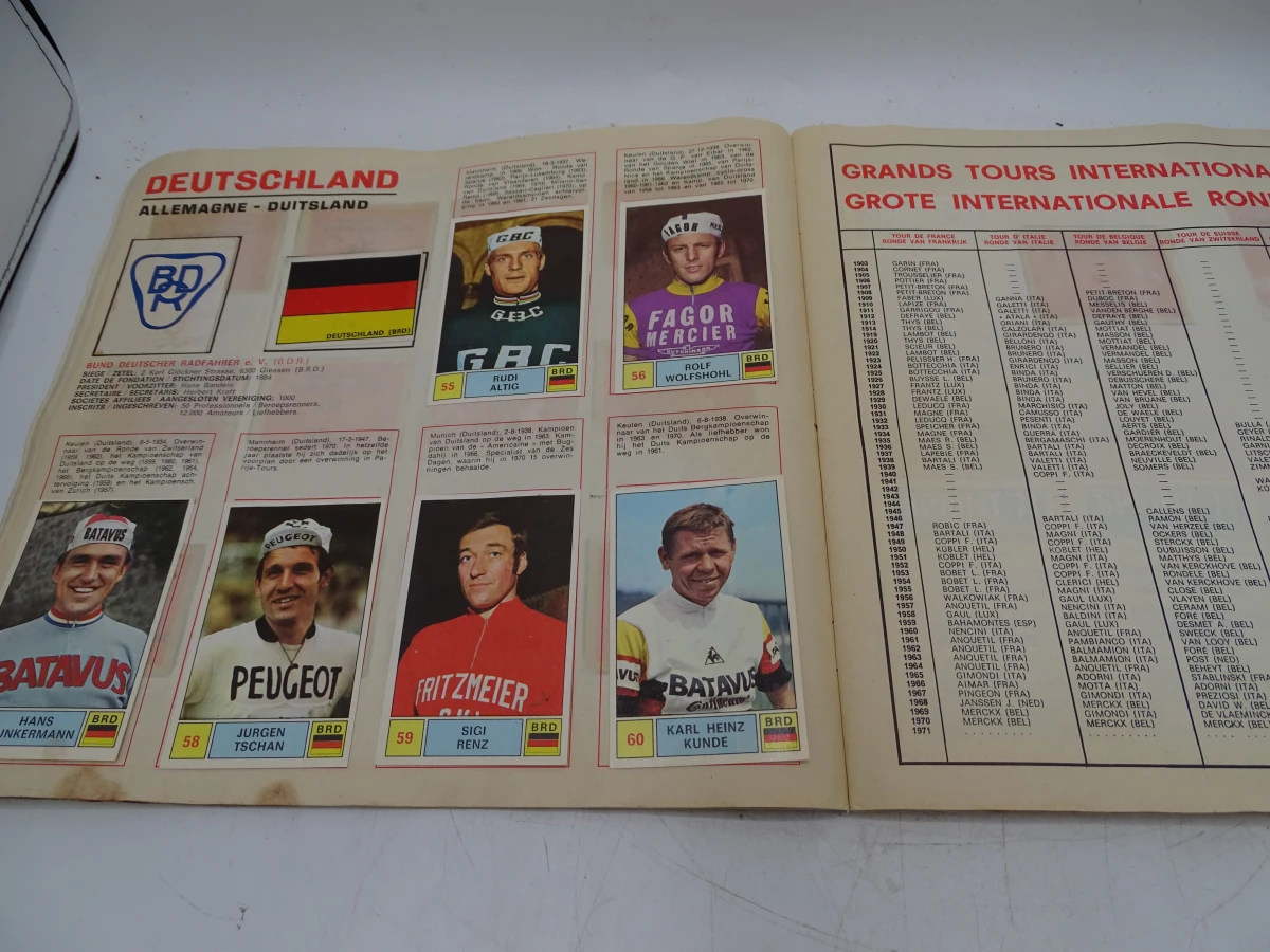 Verzameling oude Panini voetbal- en wielrenstickers 1971-1977 - foto 15