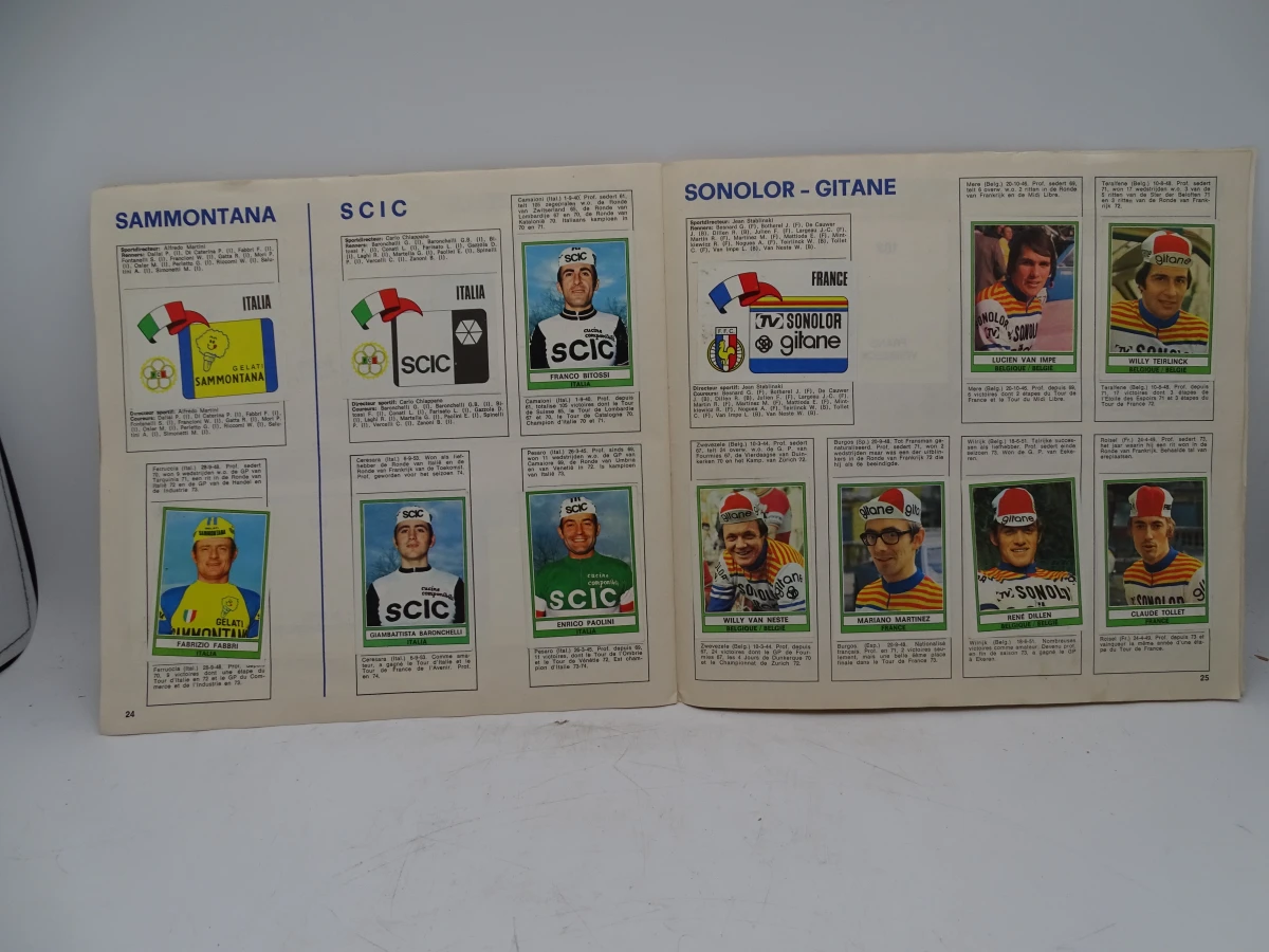 Verzameling oude Panini voetbal- en wielrenstickers 1971-1977 - foto 54