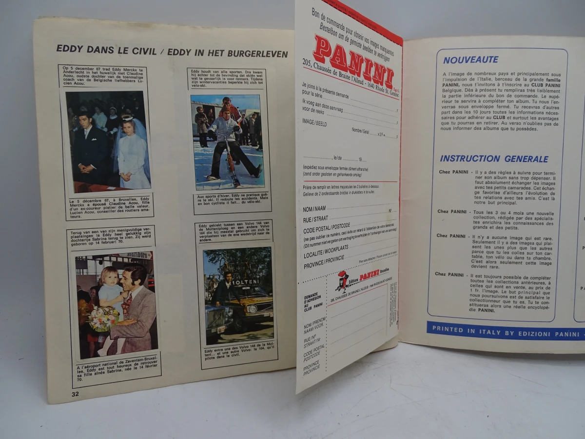 Verzameling oude Panini voetbal- en wielrenstickers 1971-1977 - foto 56