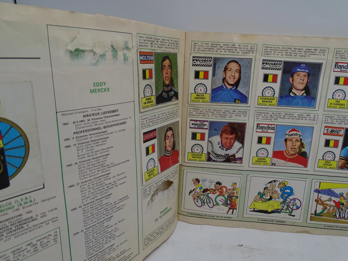 Verzameling oude Panini voetbal- en wielrenstickers 1971-1977 - foto 24
