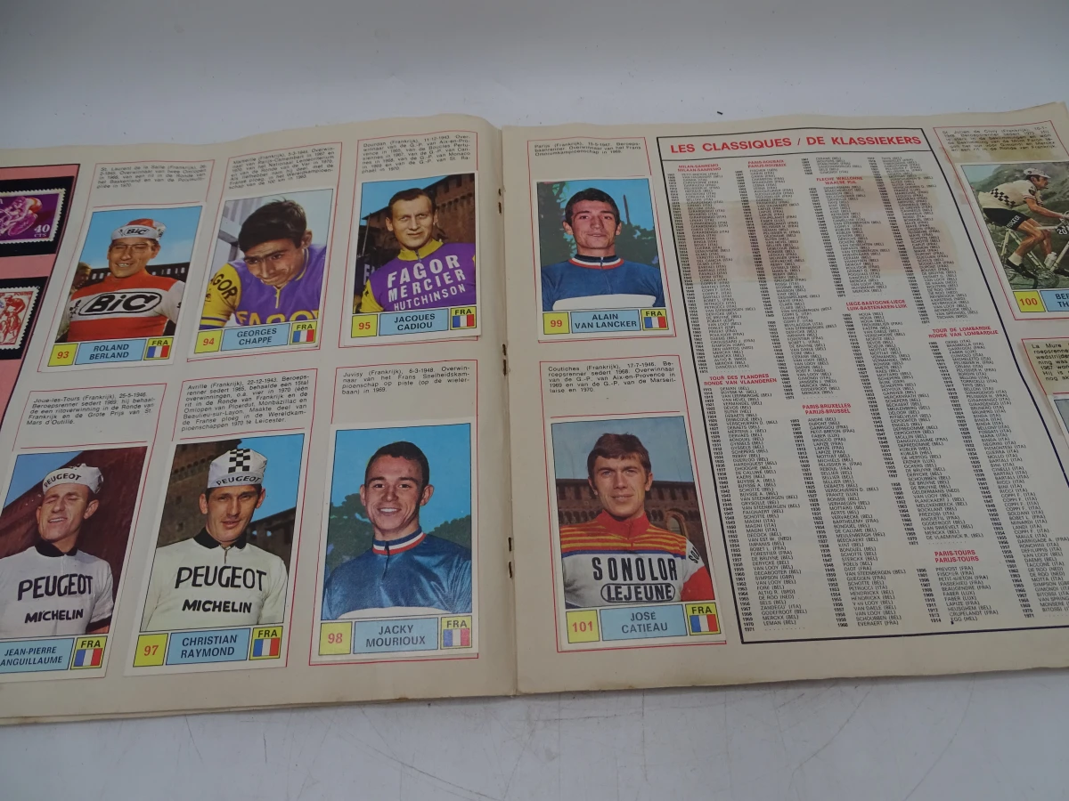 Verzameling oude Panini voetbal- en wielrenstickers 1971-1977 - foto 16