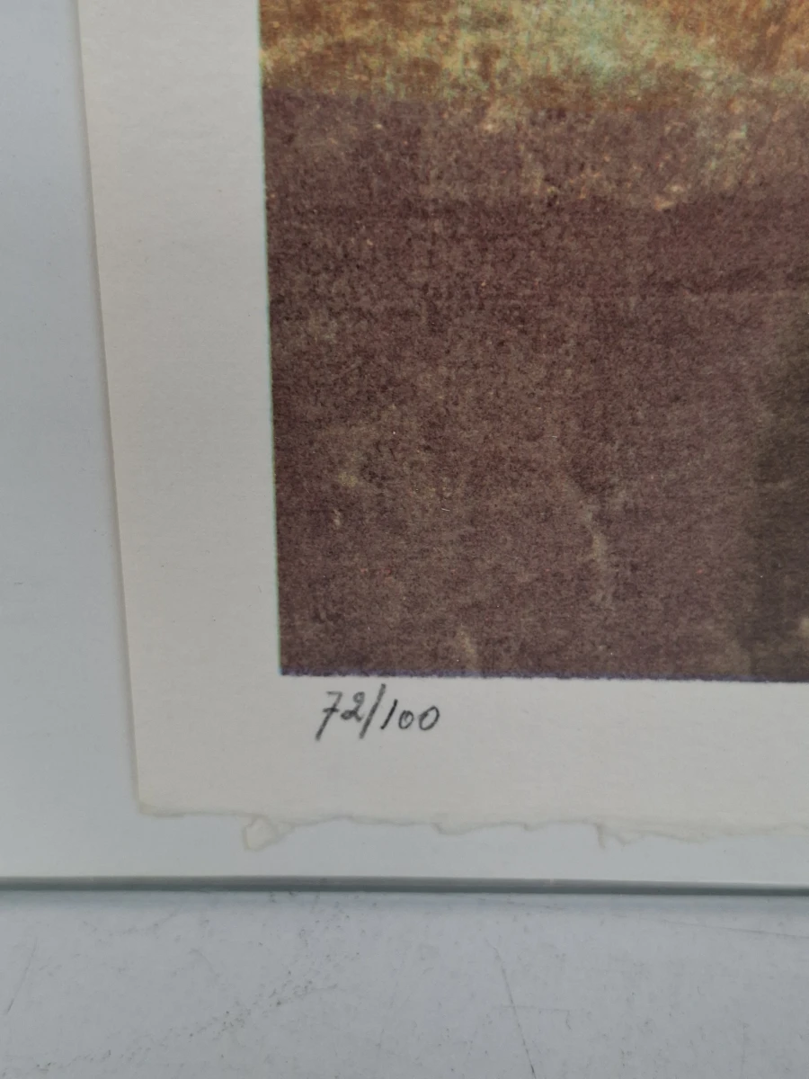 Prachtige Originele Litho Pol Mara – Golf / Hole 18 – Handgesigneerd (30x40 cm) - foto 3