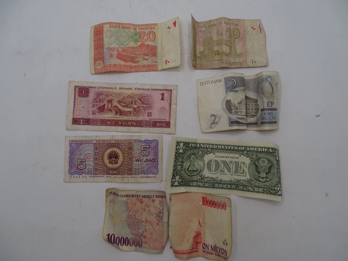 Verzameling oude munten en bankbiljetten in album - foto 56