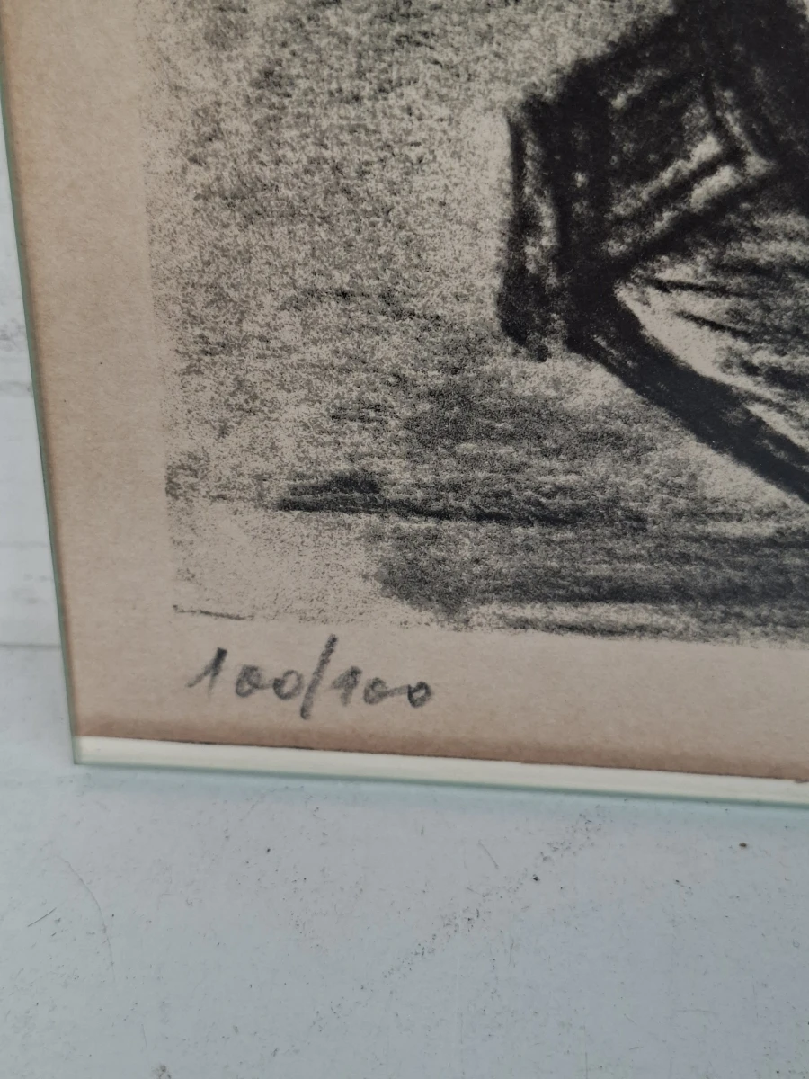 Gustaaf Prils (1921-2006) – Prachtige Abstracte Litho – Handgesigneerd & Genummerd 100/100 – Inclusief Wissellijst - foto 3