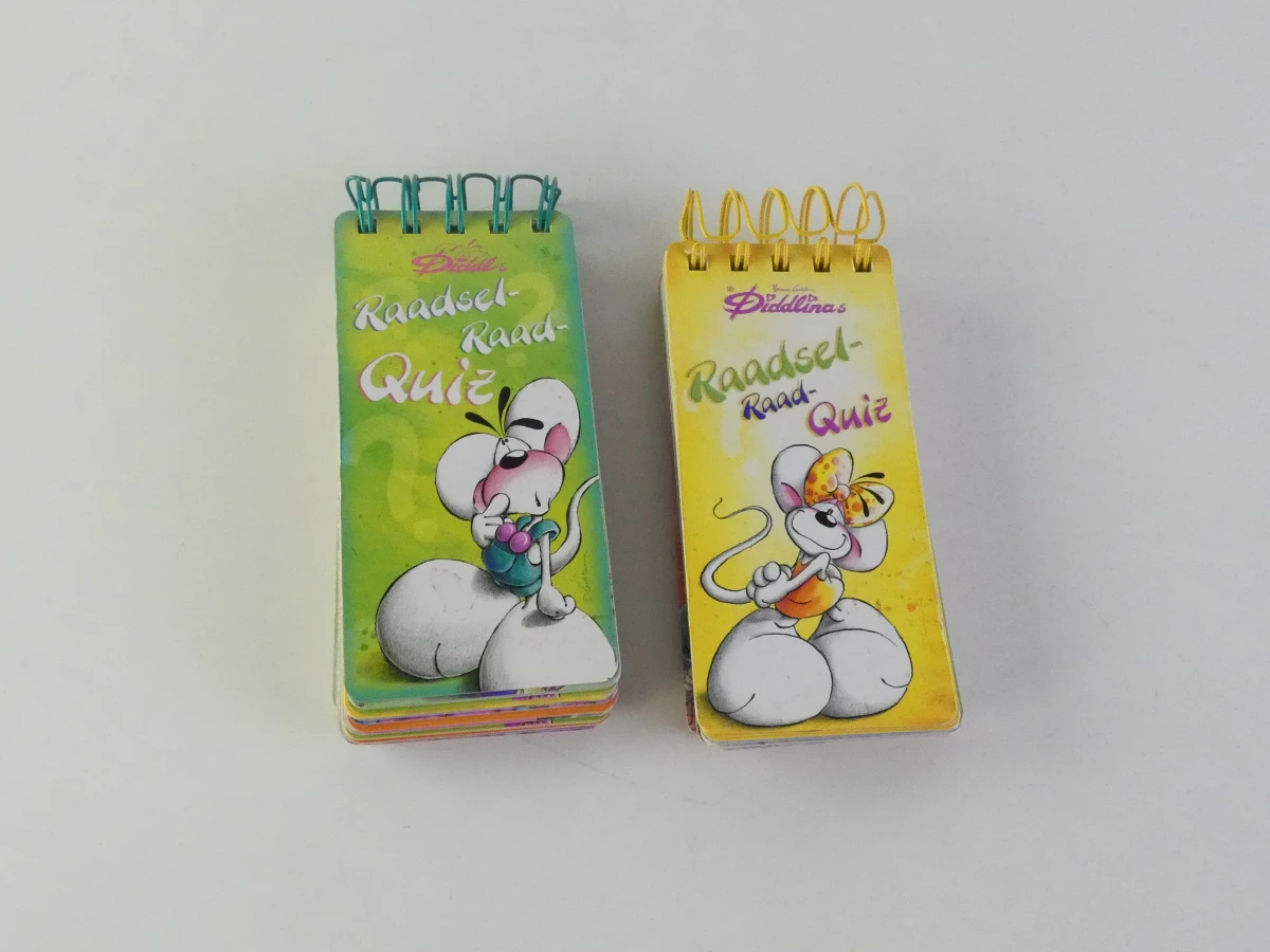 Diddl & Diddlina verzameling – 4 knuffels, quizboekjes en kleurrijke opbergmap - foto 6