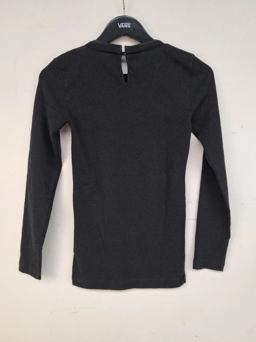 fijngebreide zwarte top met lange mouwen van het luxe Italiaanse designermerk Brunello Cucinelli - foto 2