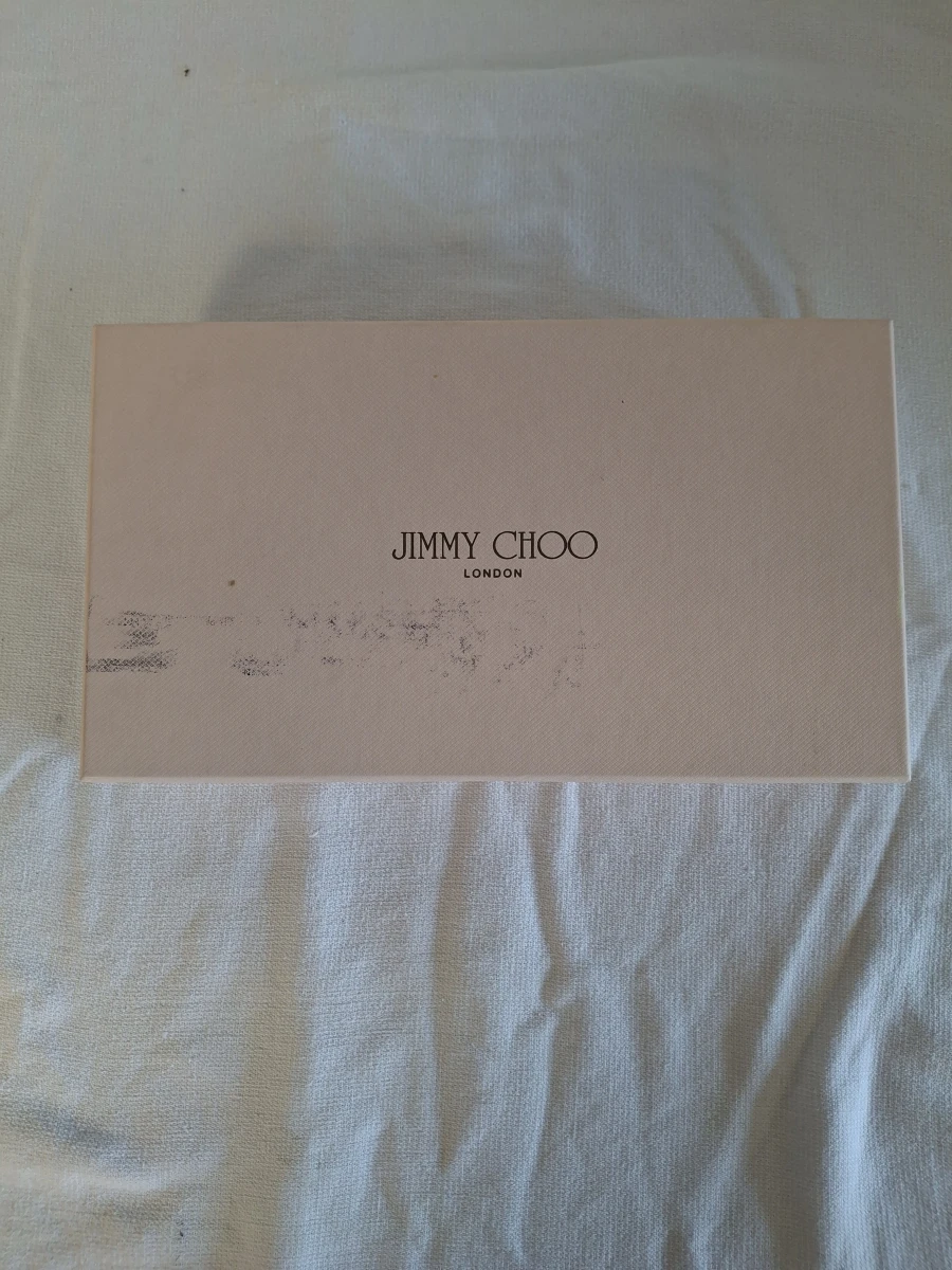 Rode lakleren Jimmy Choo clutch met kettingriem - foto 7