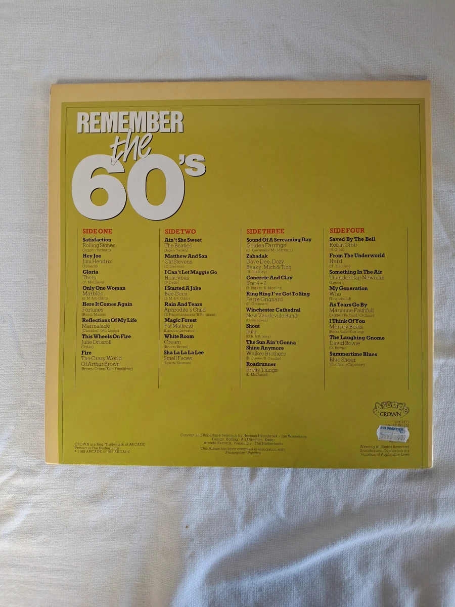Complete 6-delige Vinyl Set: Remember The 60's - foto 9