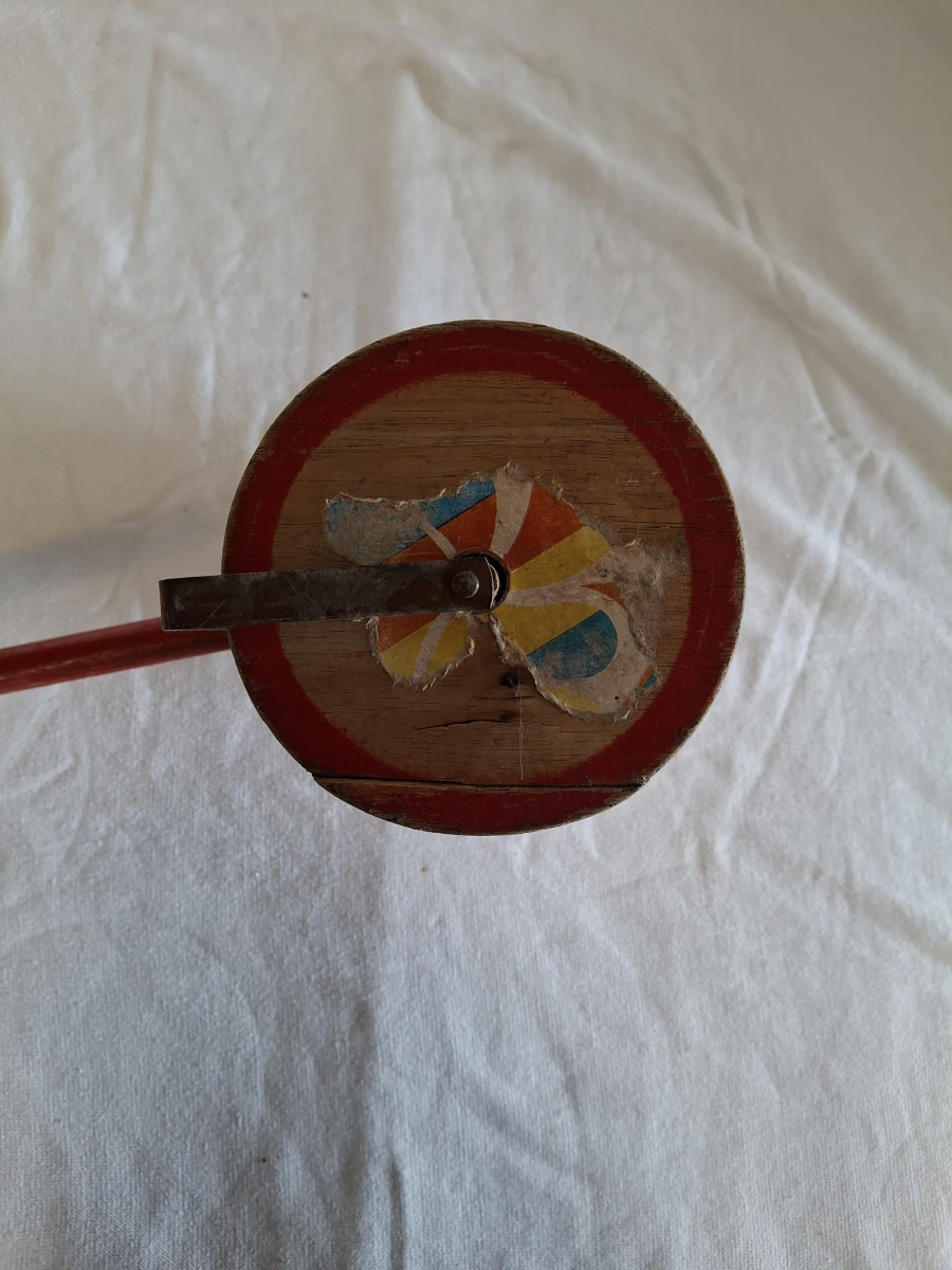 Vintage houten muziekwals speelgoed - foto 4