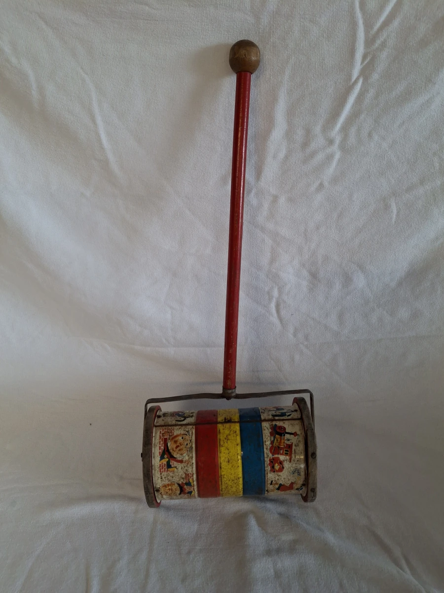 Vintage houten muziekwals speelgoed - foto 3
