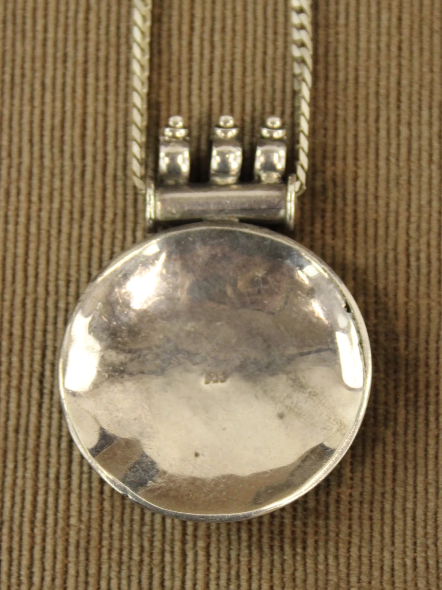 Sterling zilveren ketting met handgemaakte Indiase hanger - foto 7