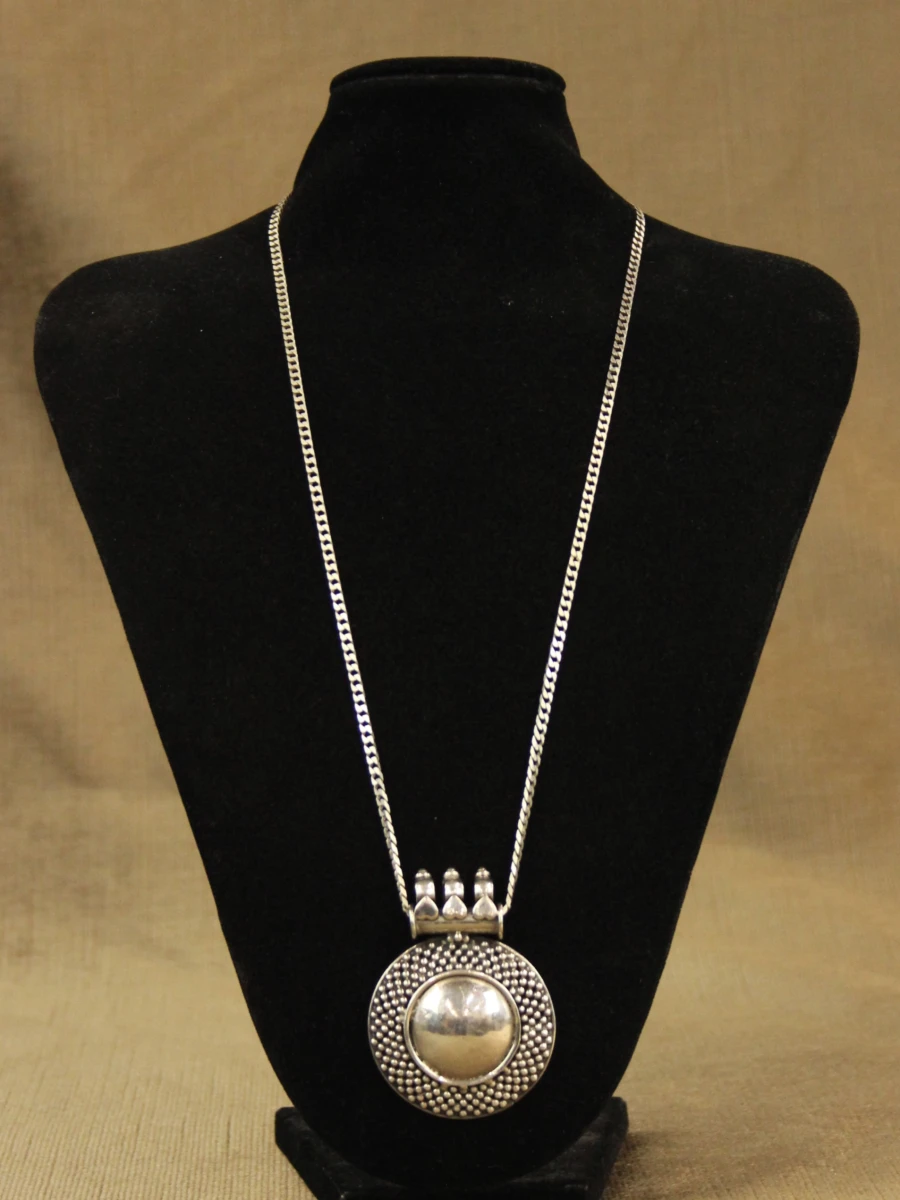 Sterling zilveren ketting met handgemaakte Indiase hanger - foto 9